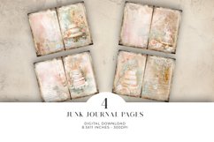 Wedding Junk Journal Digital Paper Bi-fold Product Image 1
