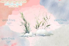 Winter Grass Watercolor Sublimation Clipart Product Image 6