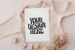 Baby Shower Card Mockup, Invitation Card, 5x7 Card Mockup, Product Image 1