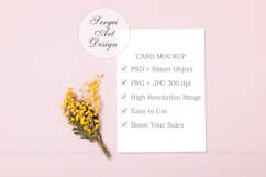Bridal Shower Invitation Mockup, Blush Wedding Stationery Product Image 2