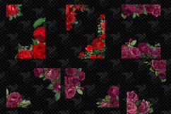 5x7 Vintage Red Rose Overlays Product Image 3