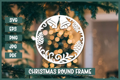 6 Paper Cut Christmas frames, Baby Photo Frame template Product Image 7