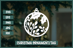 6 Christmas Ornament SVG,Christmas Paper cut SVG Product Image 7