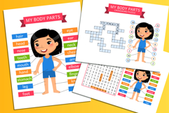My Body Parts Kids Flashcards Game Product Image 1