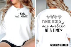 Making history, one mistake at a time SVG PNG Product Image 3