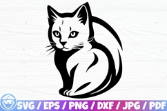 Cute Cat / Cat Face x100 Silhouette / Cricut / SVG BUNDLE Product Image 9