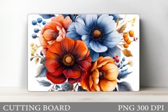 Flowers Cutting Board. Floral Cutting Board Design Product Image 1