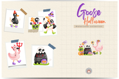 Watercolor Halloween Decor clipart Sublimation Bundle Product Image 6