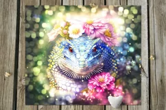 Fantasy Animals | 8 Skinny tumbler Sublimation designs, JPG Product Image 6