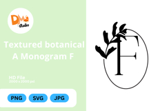 Textured Botanical Monogram Product Image 1