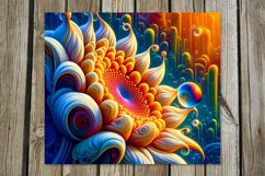 Flowers fantasy| 8 space skinny tumbler Sublimation designs Product Image 6
