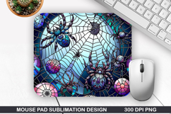 Spiders Mouse Pad Sublimation,Halloween Mouse Pad PNG Design Product Image 1