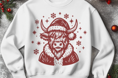 Christmas Highland Cow SVG Bundle | Festive Farm Animals Product Image 14