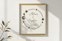 Celestial Frames SVG Files. Sun, Moon and Stars PNGs Clipart Product Image 2