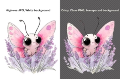 12 Spring Bugs Clipart Bundle, Watercolor Insects PNG Product Image 7