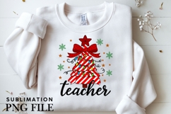 Teacher Christmas png design for T-shirts Product Image 3
