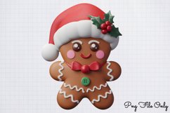 Cute Christmas Gingerbread Clipart Bundle PNG Product Image 9