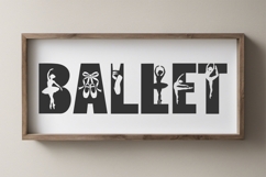 Ballet Font | Artistic Dance Alphabet | Dancer Letters Product Image 3