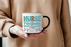 Nurse Practitioner PNG, NP Brain and Heart Sublimation Product Image 6