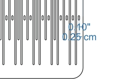 Double slotted rigid heddle with 21 slot for band weaving me Product Image 6