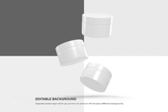 Plastic Cream Jars - PSD Mockup Product Image 6