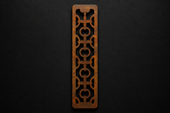 Modern Geometric Wooden Bookmark for Book Lovers Product Image 1