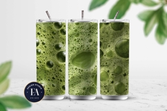 Matcha Foam Texture, Green Bubble Pattern Product Image 2