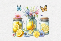 Summer Clipart, Bottles and Jars, PNG Product Image 2