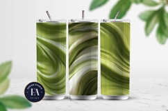 Matcha Liquid Marble, Green Abstract Swirl Digital Paper Product Image 2