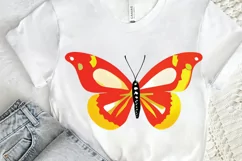 Watercolor Groovy Butterflies Sublimation PNG Product Image 2