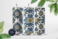 Daisy Floral Pattern | Block Print Daisy Texture Product Image 2