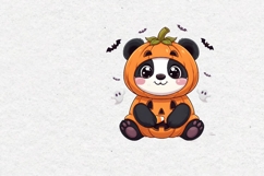 Halloween Panda, Cute Clipart Product Image 2