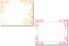 Watercolor Rose Flower Frame Backgrounds Product Image 6