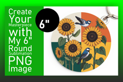 Gorgeous Circle Design Sublimation Template , Birds Product Image 1