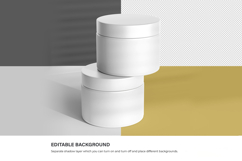 Plastic Cream Jar - PSD Mockup Product Image 6