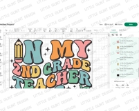 In My 2nd Grade Teacher Era SVG PNG | Back To School Design Product Image 4