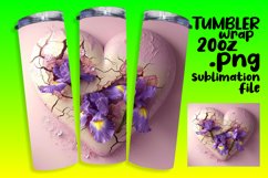 3D Love Blooms Tumbler Design Product Image 1