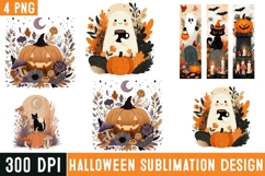 Halloween boo Ghost Clipart Set,Halloween Sublimation png Product Image 1