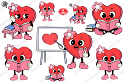 Heart Reading PNG, valentines day PNG, Heart PNG, Love PNG Product Image 1