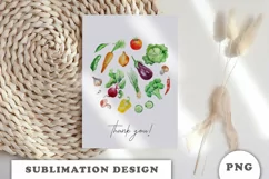 Watercolor Garden Vegetable PNG Product Image 6