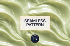 Matcha Liquid Marble, Green Abstract Swirl Digital Paper Product Image 3