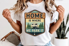 Home Is Where We Park It PNG, Vintage Camper Sublimation Product Image 6