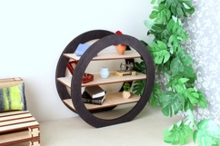 Miniature circular bookcase digital file, modern dollhouse Product Image 6