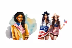Independence Day, 4th of July clipart, 12 PNG Product Image 8