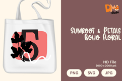 Sunroot &amp; Petals Boho Floral Monogram Product Image 1