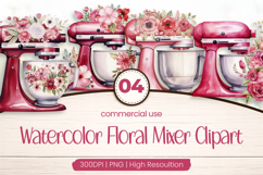 Floral Mixer Clipart PNG Product Image 1