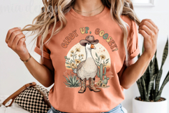 Giddy Up Goosey PNG - Cute Cowboy Western Goose Sublimation Product Image 5