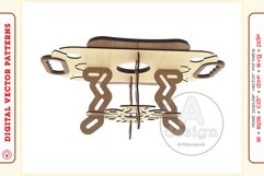 Wine Serving Tray - laser cutting file - Glowforge ready SVG Product Image 3