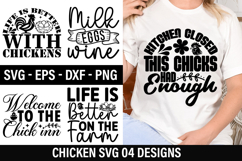 Chicken SVG Design - Life Is Better With Chickens Product Image 1