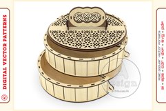 Box Organizer v29 - laser cut file - Glowforge ready SVG Product Image 6